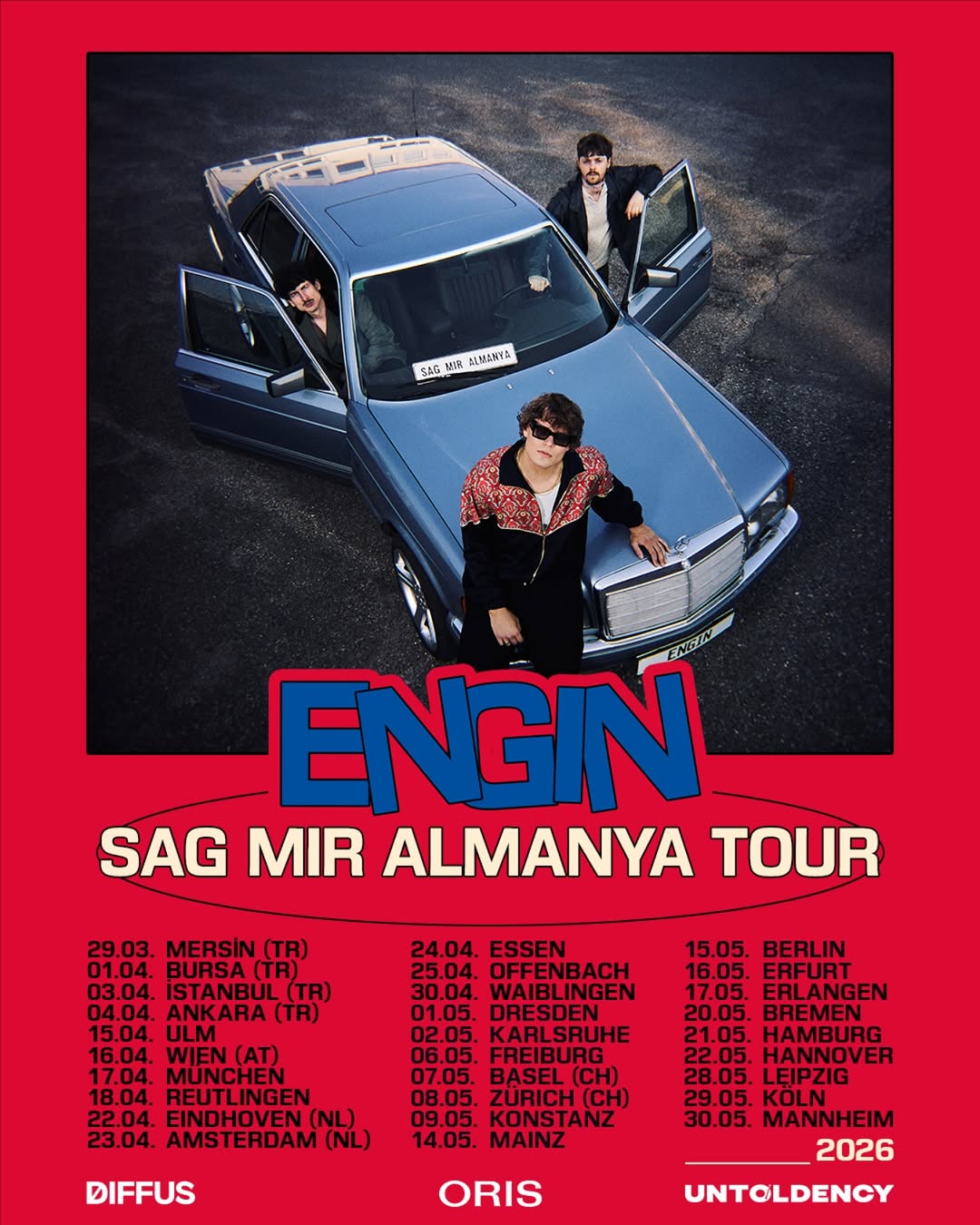 Engin Sag Mir Almanya Tour Poster 2026